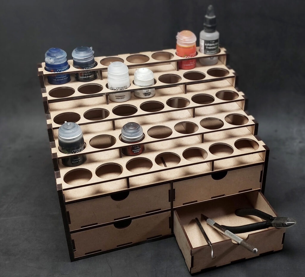 Paint Rack with Drawers for 32mm Paint Pots