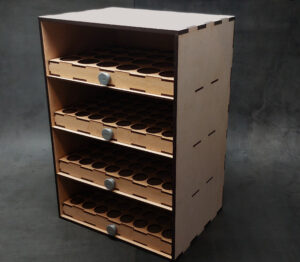 4 Drawer Compact Paint Cabinet