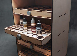 4 Drawer Compact Paint Cabinet